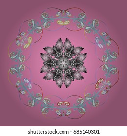 Pattern with snowflakes.vector christmas abstract colorful background with falling snowflake. Vector illustration.