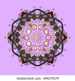 Pattern with snowflakes.vector christmas abstract colorful background with falling snowflake. Vector illustration.