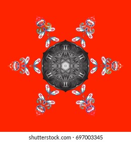 Pattern with snowflakes.vector christmas abstract colorful background with falling snowflake. Vector illustration.