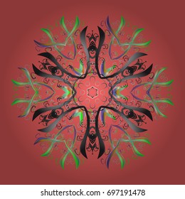 Pattern with snowflakes.vector christmas abstract colorful background with falling snowflake. Vector illustration.