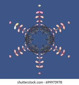 Pattern with snowflakes.vector christmas abstract colorful background with falling snowflake. Vector illustration.