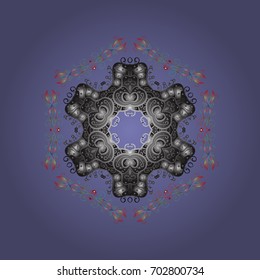 Pattern with snowflakes.vector christmas abstract colorful background with falling snowflake. Vector illustration.