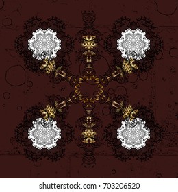 Pattern with snowflakes.vector christmas abstract colorful background with falling snowflake. Vector illustration.