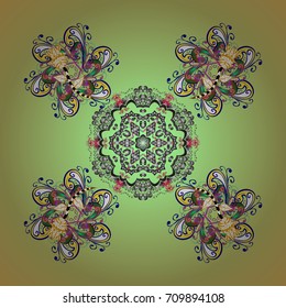 Pattern with snowflakes.vector christmas abstract colorful background with falling snowflake. Vector illustration.