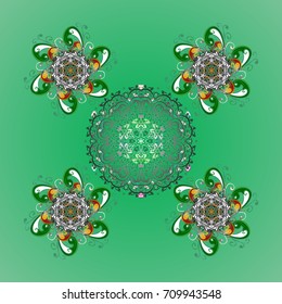 Pattern with snowflakes.vector christmas abstract colorful background with falling snowflake. Vector illustration.