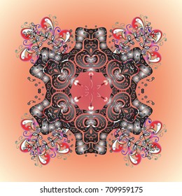 Pattern with snowflakes.vector christmas abstract colorful background with falling snowflake. Vector illustration.