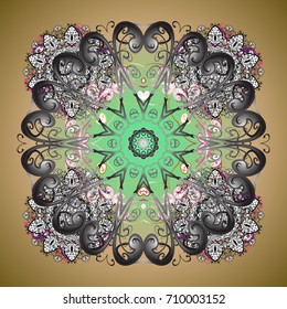 Pattern with snowflakes.vector christmas abstract colorful background with falling snowflake. Vector illustration.