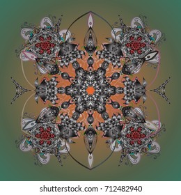 Pattern with snowflakes.vector christmas abstract colorful background with falling snowflake. Vector illustration.