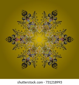 Pattern with snowflakes.vector christmas abstract colorful background with falling snowflake. Vector illustration.
