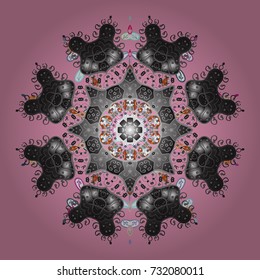 Pattern with snowflakes.vector christmas abstract colorful background with falling snowflake. Vector illustration.