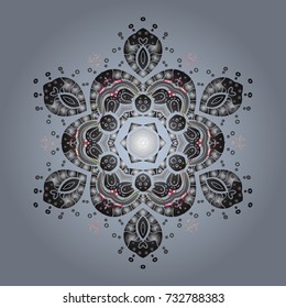 Pattern with snowflakes.vector christmas abstract colorful background with falling snowflake. Vector illustration.