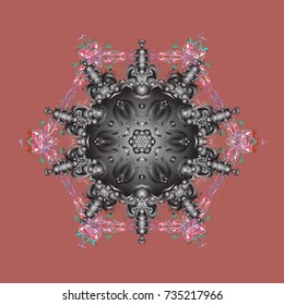 Pattern with snowflakes.vector christmas abstract colorful background with falling snowflake. Vector illustration.