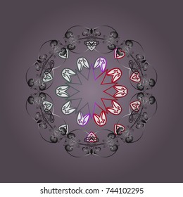 Pattern with snowflakes.vector christmas abstract colorful background with falling snowflake. Vector illustration.