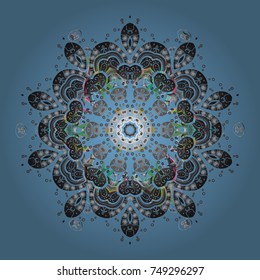 Pattern with snowflakes.vector christmas abstract colorful background with falling snowflake. Vector illustration.