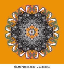 Pattern with snowflakes.vector christmas abstract colorful background with falling snowflake. Vector illustration.