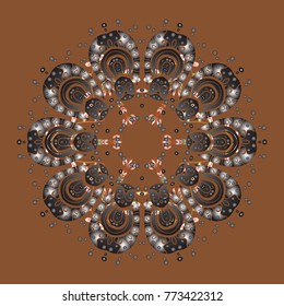 Pattern with snowflakes.vector christmas abstract colorful background with falling snowflake. Vector illustration.