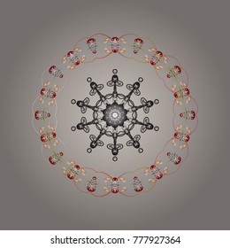 Pattern with snowflakes.vector christmas abstract colorful background with falling snowflake. Vector illustration.