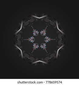 Pattern with snowflakes.vector christmas abstract colorful background with falling snowflake. Vector illustration.