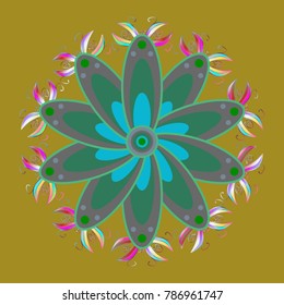 Pattern with snowflakes.vector christmas abstract colorful background with falling snowflake. Vector illustration.