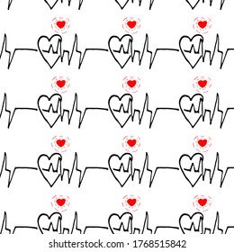 Pattern with soap. You can use it as a poster. Hand-drawn illustration.