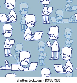 pattern social network with funny people