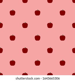 Pattern with solid backgrounds color and various kinds of fruit