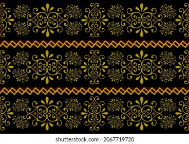Pattern songket textile geometric abstract