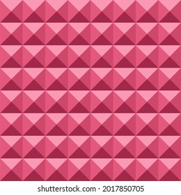 pattern of the soundproof panel foam vector ilustration. seamless pattern. red color