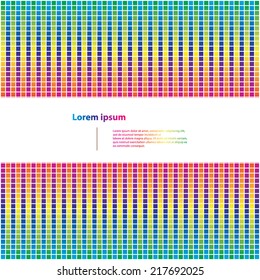 a pattern of spectrums color mosaic background. Vector.