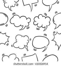 Pattern of speech bubble style