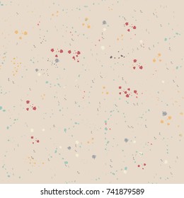 Pattern with splats and spots. Vector illustration
