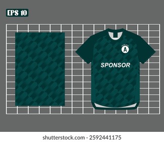 pattern sportswear jersey motif darkgreen sublime