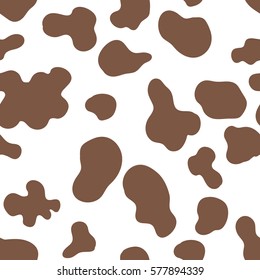 pattern of spots on the skin of cows seamless background. vector illustration.