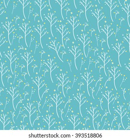 pattern with spring branches. vector illustration