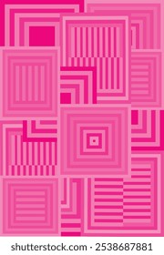 Pattern square pink background Design