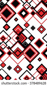 pattern squares black red