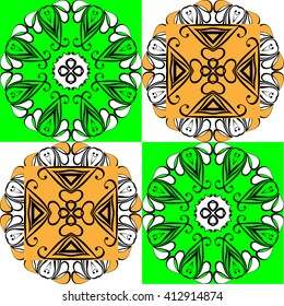 The pattern in the squares, modern, exotic