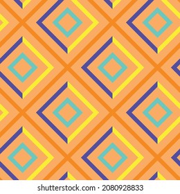 Pattern from squares. Vector seamless pattern. Modern stylish texture.