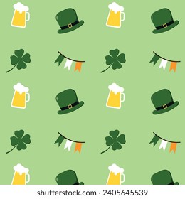 Pattern for St. Patrick's Day. Saint patrick background vector illustration