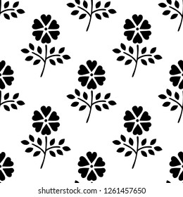 Pattern St. Valentine's Day color doodles sketch