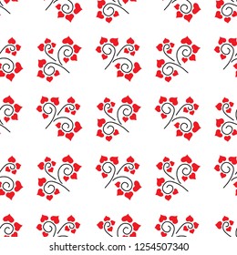 Pattern St. Valentine's Day doodles sketch