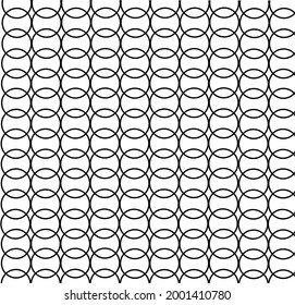 pattern of stacked circles in black color.Suitable for patterns of fabrics, clothes, etc