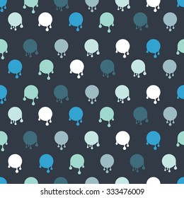 pattern of the stain with a drop. The geometrical arrangement of offset. Cold colors.