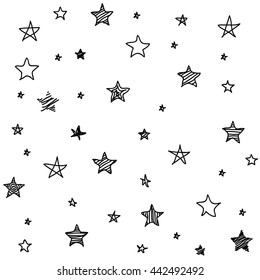 pattern of star doodle