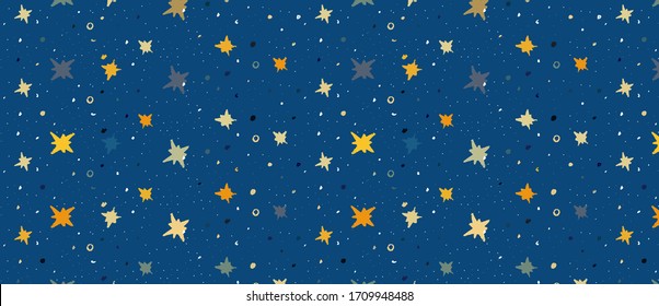 Pattern star doodle. Vector Illustration Set. Hand drawn vector illustration 