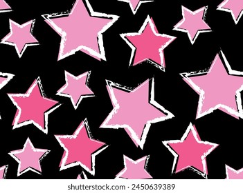 pattern star magic cute girl