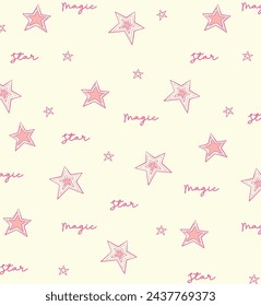 PATTERN STAR MAGIC TEXTURE GIRL 