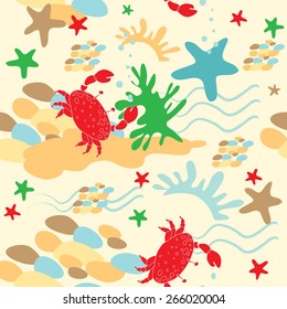 Pattern ?rab and starfishes