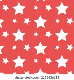 Pattern of stars and red screen in vector for commercial use, poster illustration.