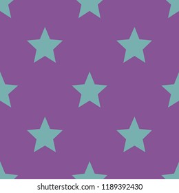 Pattern with stars. Seamless vector illustration. Retro, vintage background Vector illustration Flat Scandinavian style for print on fabric, gift wrap, web backgrounds, scrap booking, patchwork